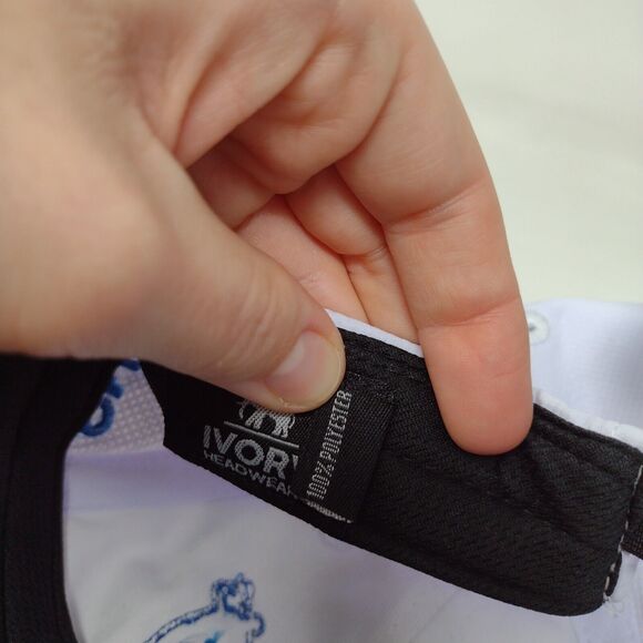 Albertson's Boise Open Presented by Chevron Slideback Hat White One Size 6 Panel - Picture 9 of 9